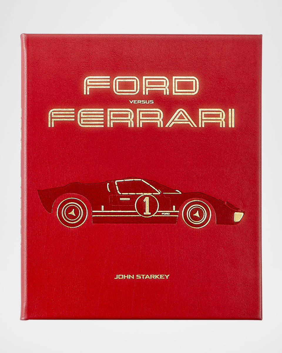 "Ford vs. Ferrari" Leather-Bound Book by John Starkey